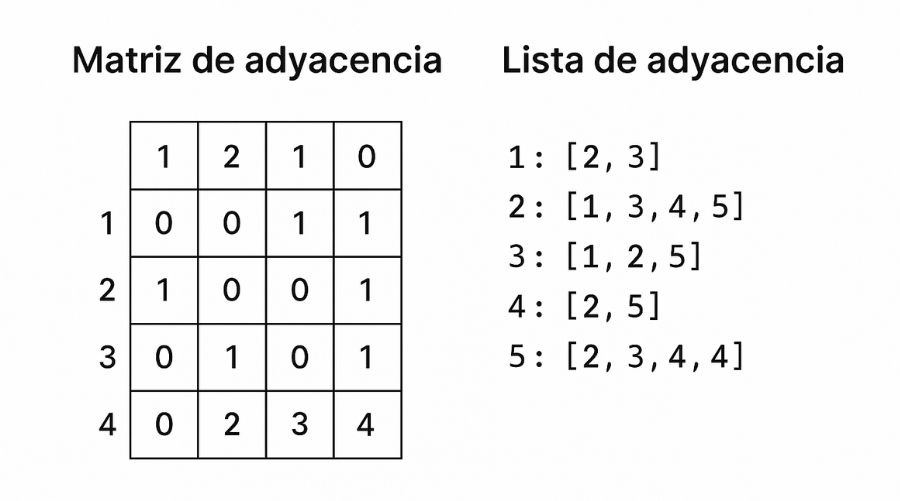 representación de grafos en programación